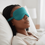 Binta Beauty Masque de nuit Sommeil - Satin de soie + Pochon OFFERT - Vert Foncé