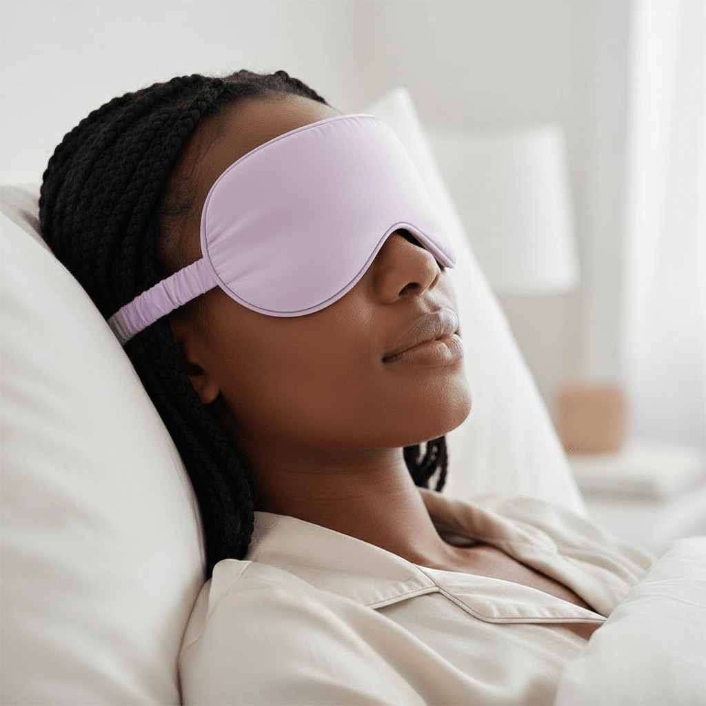 Binta Beauty Masque de nuit Sommeil - Satin de soie + Pochon OFFERT