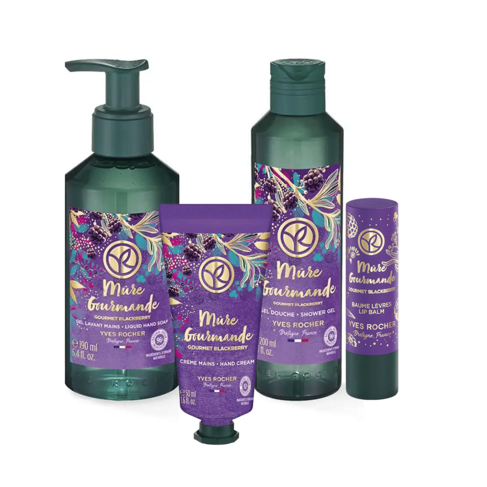 Yves Rocher Composition Fruitée Mûre Gourmande - 4pcs