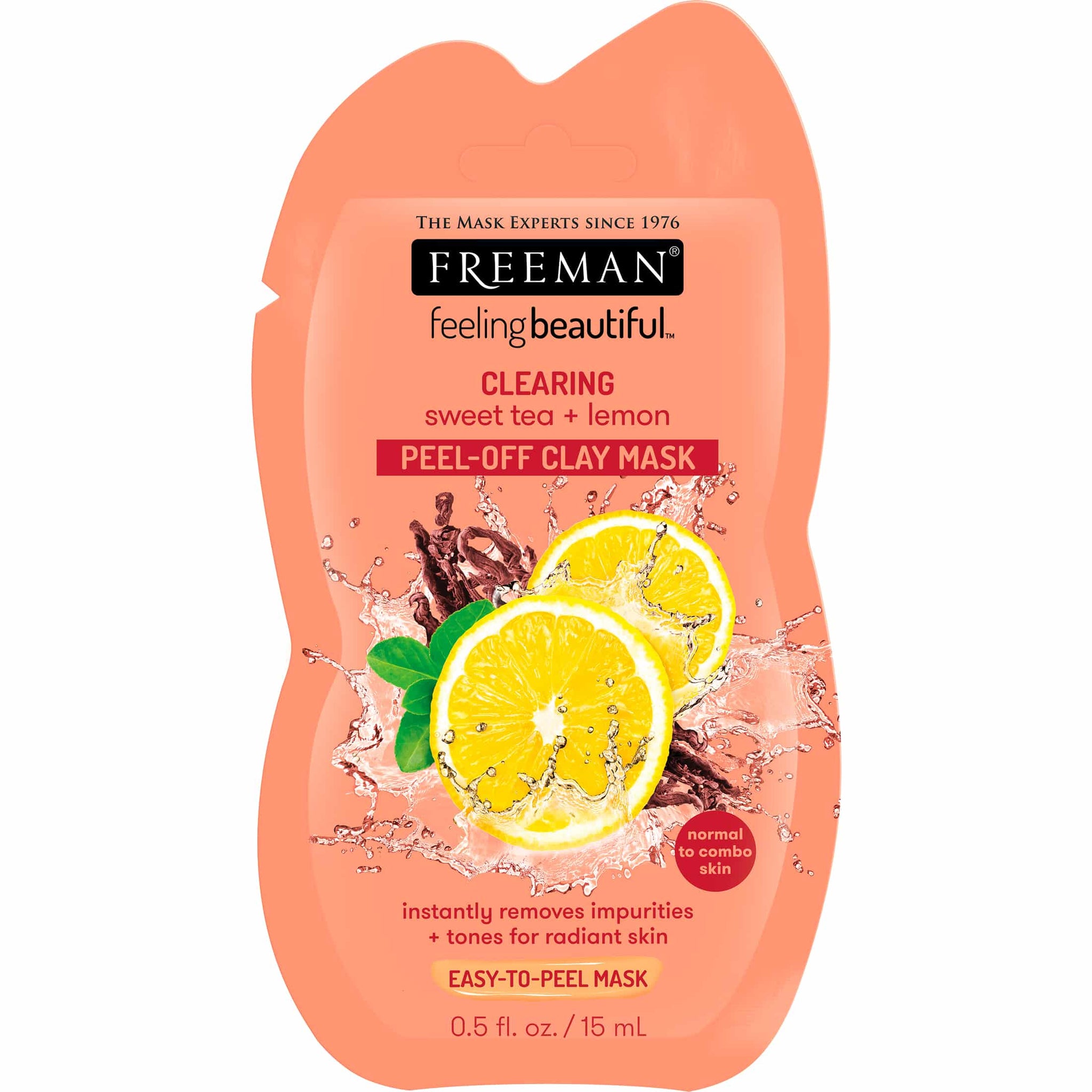 Freeman Sweet Tea & Lemon Peel-Away Clay Mask