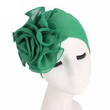 Bonnet Chapeau Fleur uni en fibre de bamboo Chic