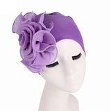 Bonnet Chapeau Fleur uni en fibre de bamboo Chic